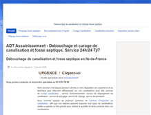 Tablet Screenshot of debouchage-curage-canalisation.fr